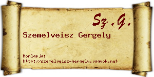 Szemelveisz Gergely névjegykártya